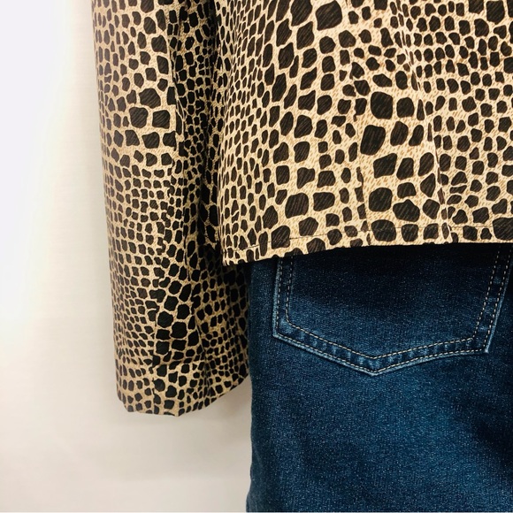 Allison Taylor Animal Print Silk Jacket - Picture 6 of 16